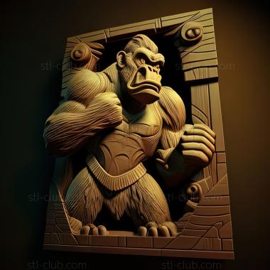 3D мадэль Ст Донки Конг из Donkey Kong (STL)